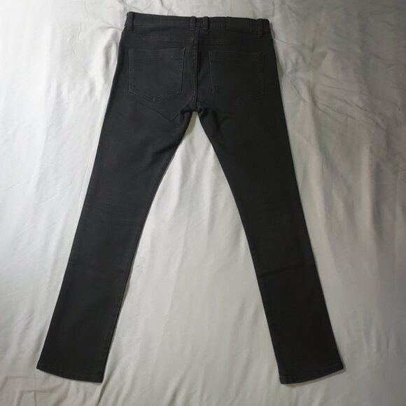 TRASH & VAUDEVILLE BLACK MENS SKINNY JEANS 33x30 - Picture 2 of 4